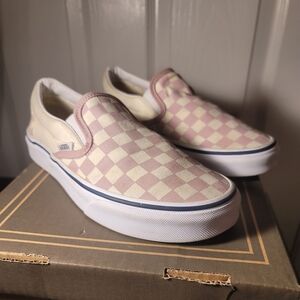 Pink Checkerboard Vans